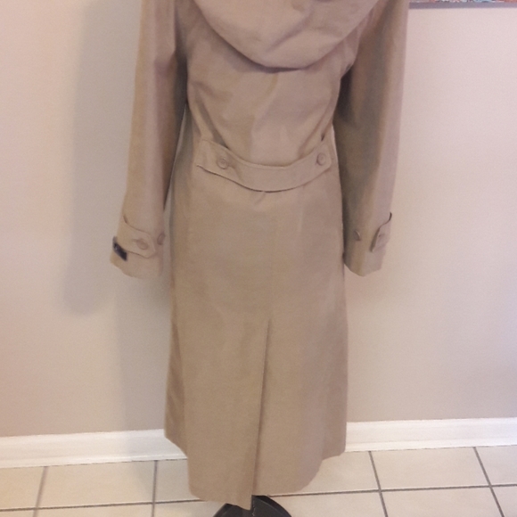 London Fog/Olive Brown/ Hooded/ Trench Coat - Picture 5 of 8